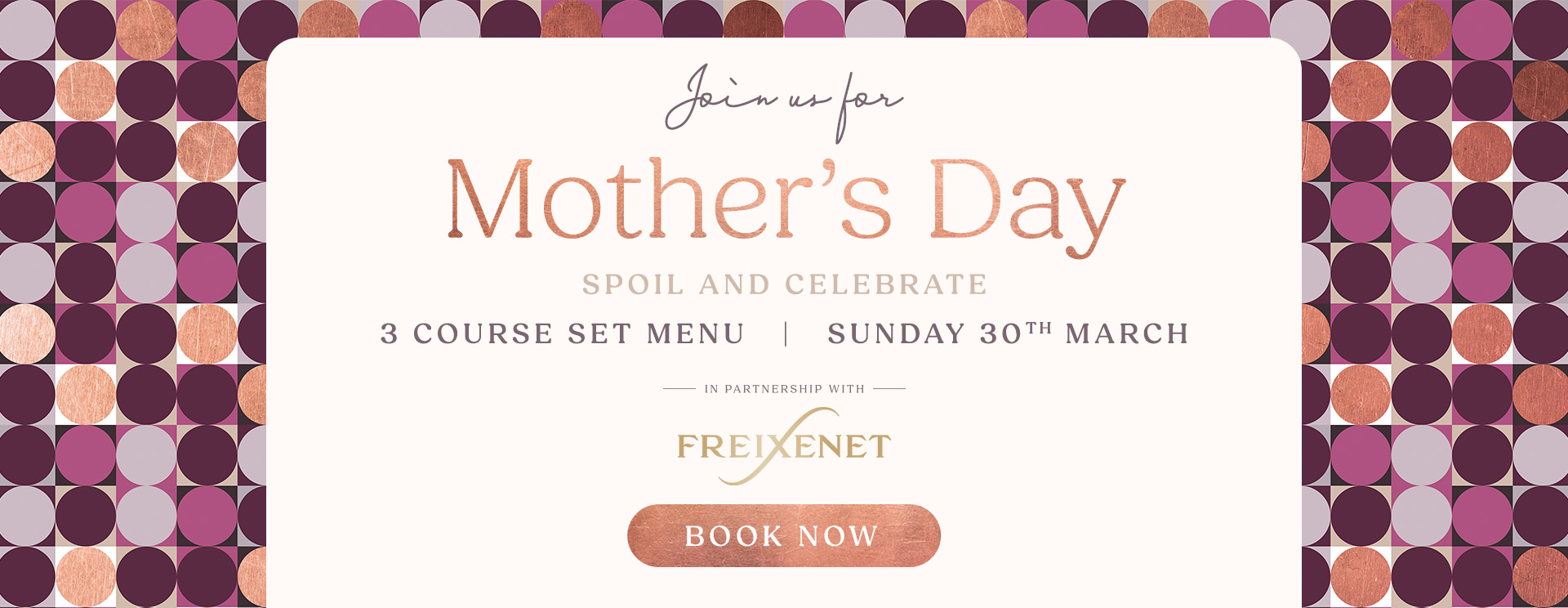 Mother’s Day menu/meal in Winchester